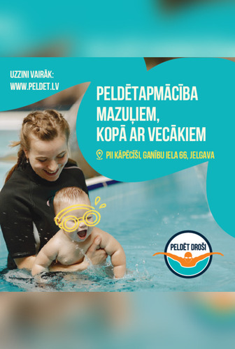 Peldētapmācība | 16:00 | trešdiena | 6 mēn - 1 gads | ar vecākiem